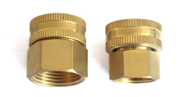 Dual Female Latón Swivel Hose Connector